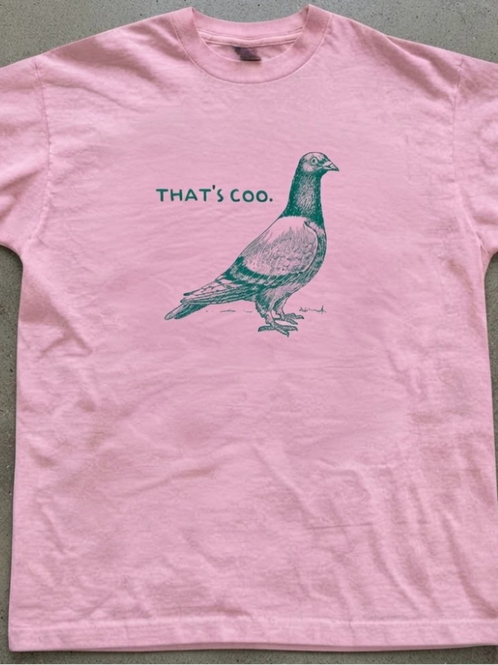 Pigeon "That's Coo" Bird Pun Graphic T-Shirt